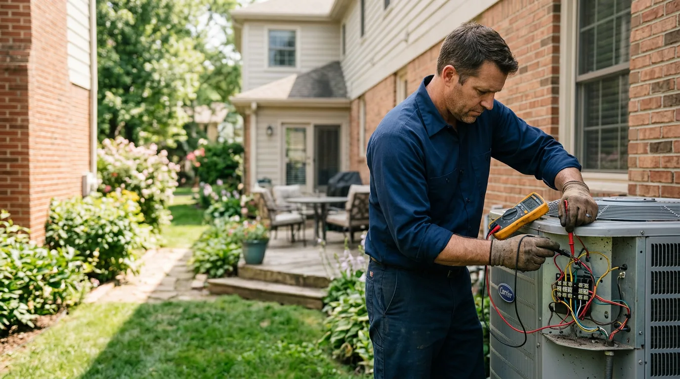 HVAC technician working near Steele, KY
